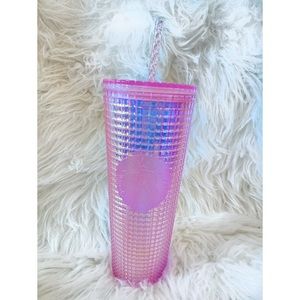 NEW Starbucks Pink Disco Ball Tumbler Holiday